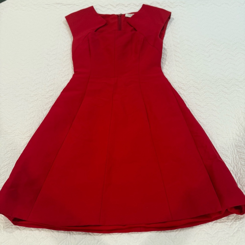 Halston Heritage Vibrant Red Dress